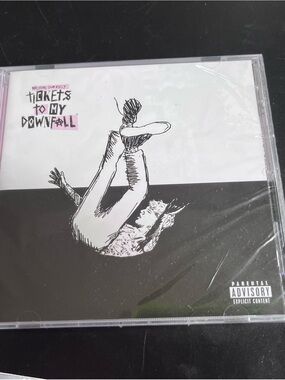Tickets To My Downfall Album Art Print - Black & White
